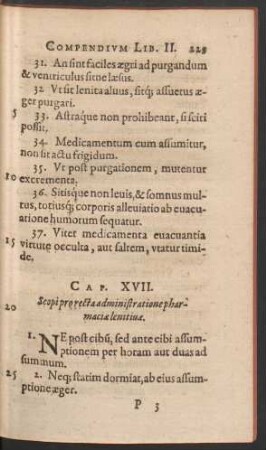 Cap. XVII. Scopi pro recta administratione pharmaciae lenitivae.