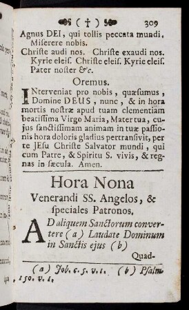 309-339, Hora Nona