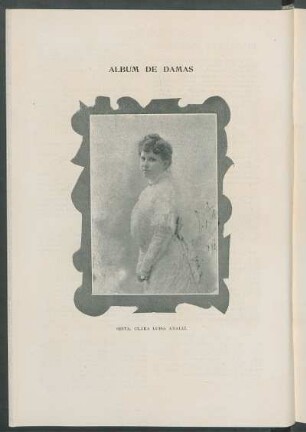 Álbum de Damas : Srita. Clara Luisa Aballí. [Retrato]