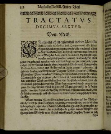 Tractatus Decimus Sextus. Vom Meth.