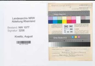 Entnazifizierung August Kivelitz , geb. 27.04.1898 (Polizist)