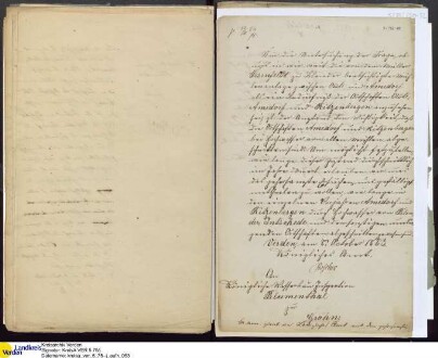 Von W. Fehsenfeld (Blender, Morsum) 1863 beantragte Wind- und Dampf-Kornmühle an der Straße zwischen Amedorf und Oiste; V.