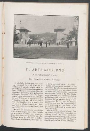El Arte Moderno. : La Exposición de Torino.