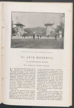 El Arte Moderno. : La Exposición de Torino.