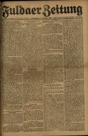 Ausgabe vom Donnerstag, den 02. Oktober 1919.