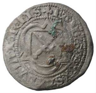Münze, 1/2 Groschen (Schwertgroschen), 1490 - 1496