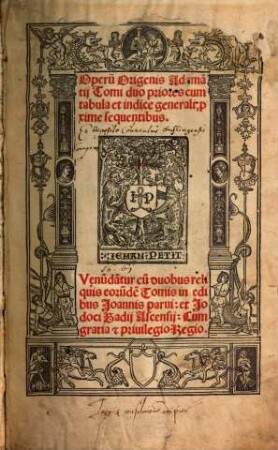 Operu[m] Origenis Adama[n]tii Tomi ... : cum tabula et indice generali, p[ro]xime sequentibus, 1/2