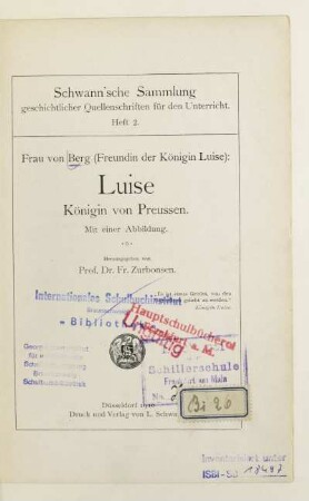 Luise : Königin von Preussen