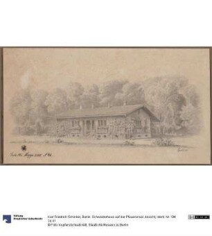 Berlin. Schweizerhaus auf der Pfaueninsel. Ansicht