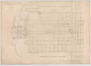 Thiersch, Friedrich von; Wiesbaden; Kurhaus - Nordflügel (Grundriss UG)