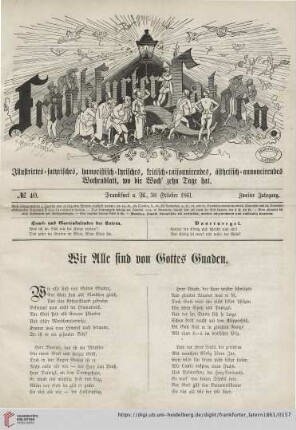 No. 40, Frankfurt a. M., 30. October 1861, Zweiter Jahrgang