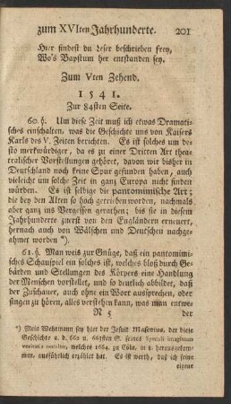Zum Vten Zehend.