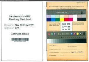 Entnazifizierung Beate Gehlhaar, geb. 03.09.1902 ()