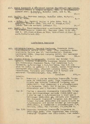 Lieferbare Reprints