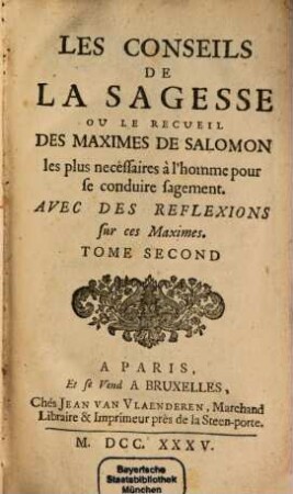 Les Conseils de la Sagesse