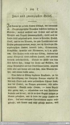 Zwei und zwanzigster Brief