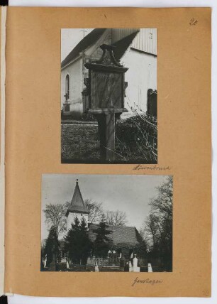 Kirche, Löwenbruch / Kirche, Genshagen: Ansichten (aus: Skizzen- und Fotoalbum 29)