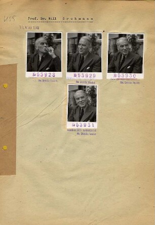 Portraitserie Will Grohmann