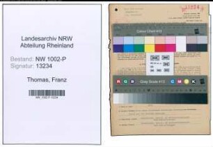 Entnazifizierung Franz Thomas , geb. 23.10.1909 (Polizeibeamter)