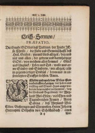 Christliche Leich-Predigt.
