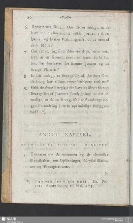 Andet Kapitel. Chemiske Og Physiske Principer