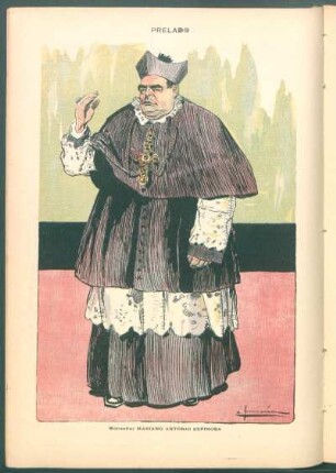 Prelado - Monseñor Mariano Antonio Espinosa - [Caricatura]