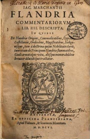 Flandria commentariorum libri IV descripta