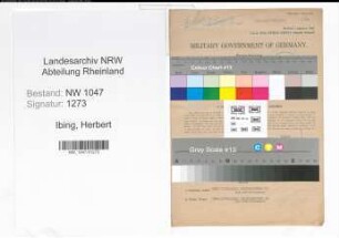 Entnazifizierung Herbert Ibing , geb. 08.03.1916 ()