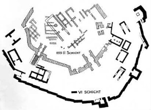 Troja, Plan der zweiten und sechsten Schicht