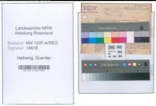 Entnazifizierung Guenter Hellwing , geb. 00.00.0000 ()