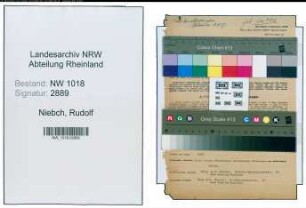 Entnazifizierung Rudolf Niebch , geb. 24.04.1915 (Kaufmaennischer Angestellter)