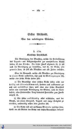 1. Abschnitt. Von der unbedingten Ständen.