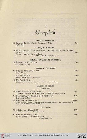 II Graphik (Nr.217-247)