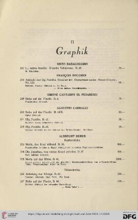 II Graphik (Nr.217-247)