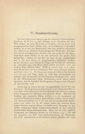 VI. Zusammenfassung