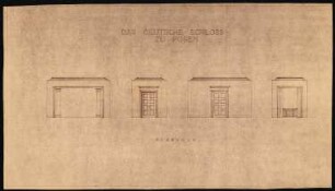 Schloss Posen, Posen Umbau: Vorhalle