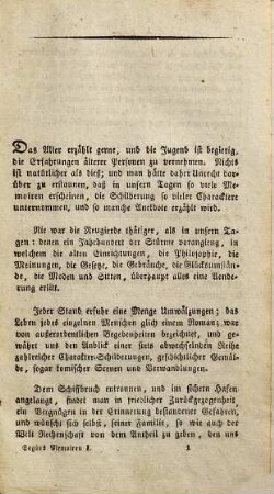 Denkwürdigkeiten, Rückerinnerungen und Anekdoten aus dem Leben des Grafen Ségur, 1