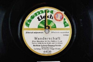 Wanderschaft (Das Wandern ist des Müllers Lust) / Text von Wilh. Müller, Musik von C. F. Zöllner