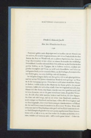Matthias Claudius
