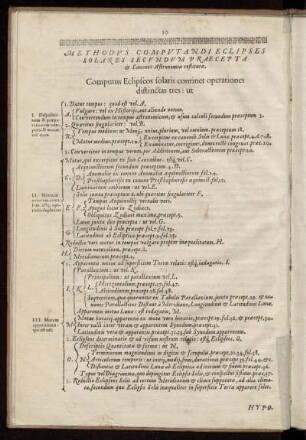 Methodus Computandi Eclipses Solares Secundum Praecepta & Canones Astronomiae restitutae
