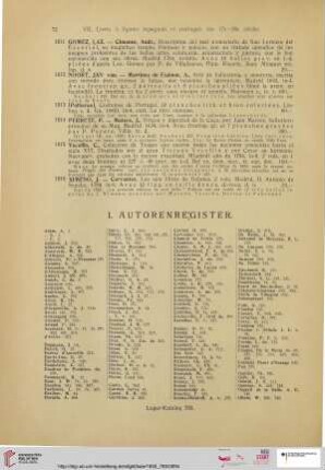 I. Autorenregister