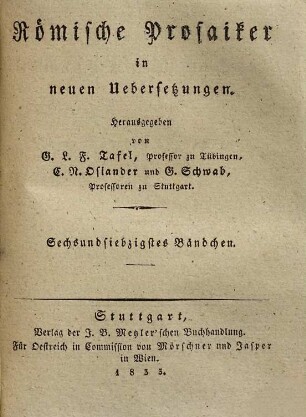 Caius Velleius Paterculus Römische Geschichte, 2