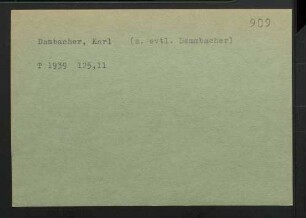 Dambacher, Karl