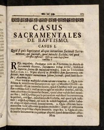 273-494, Casus Sacramentales De Baptismo