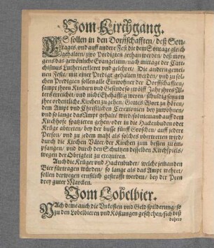 Vom Kirchgang - Von Kauffmanns Wahren