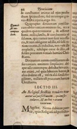 92-95, Lectio III
