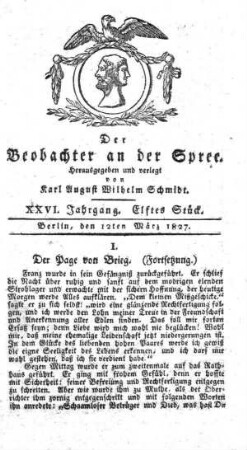 11. Stueck, 12. Maerz 1827
