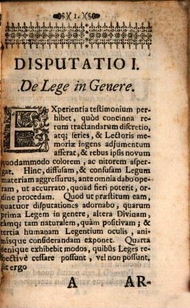 Externa actuum humanorum regula, seu lex, theologice considerata