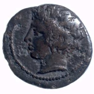 Münze, 1/2 Drachme (Hemidrachme), ca. 420 - 403 v. Chr.