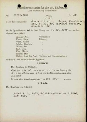 Sautter, Eugen